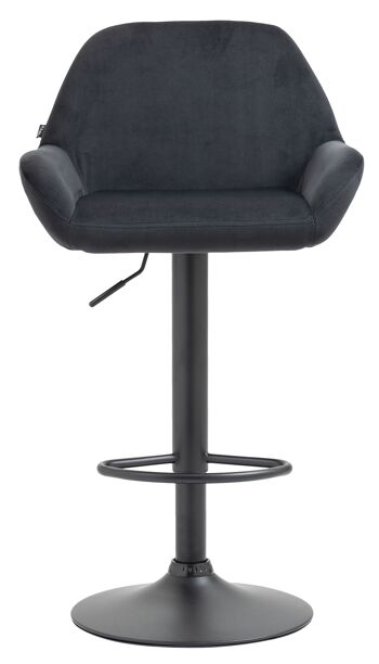 Tabouret de bar Sansepolcro Velours Noir 7x52cm 2