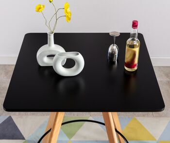 Table de Bar Pierantonio Noir 12x80cm 5
