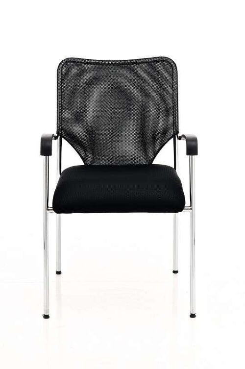 Albignasego Bezoekersstoel Stof Zwart 6x56cm