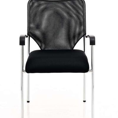 Albignasego Bezoekersstoel Stof Zwart 6x56cm