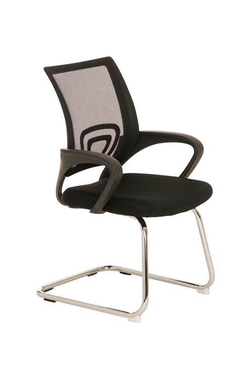 Boscochiaro Bezoekersstoel Stof Zwart 9x61cm