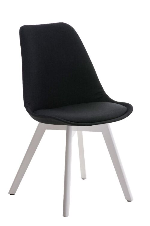 Buttapietra Bezoekersstoel Stof Zwart 5x41cm