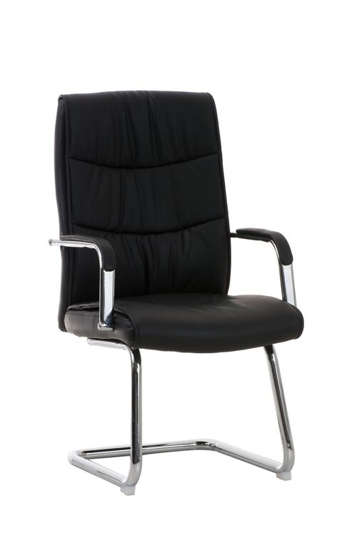 Casalserugo Bezoekersstoel Kunstleer Zwart 10x60cm