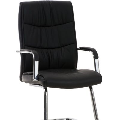 Casalserugo Bezoekersstoel Kunstleer Zwart 10x60cm