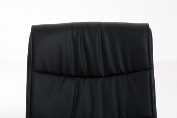 Casalserugo Chaise visiteur Cuir artificiel Noir 10x60cm 3