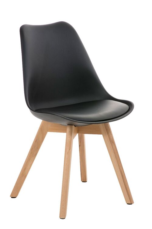 Castelmassa Bezoekersstoel Kunstleer Zwart 5x41cm