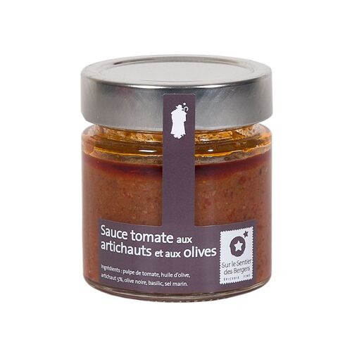 Sauce tomate aux artichauts et aux olives - 200g