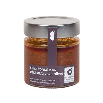 Sauce tomate aux artichauts et aux olives - 200g 1