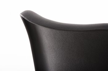 Spinimbecco Chaise Visiteur Cuir Artificiel Noir 5x59cm 2