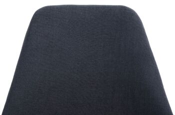 Trevenzuolo Chaise visiteur Tissu Noir 5x59cm 1