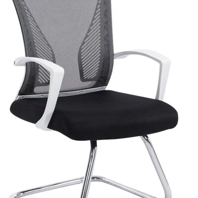 Acquafondata Bezoekersstoel Stof Zwart 10x56.5cm
