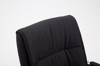 Acquapalombo Chaise visiteur Tissu Noir 13x66cm 4