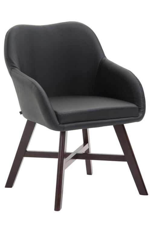 Agromastelli Bezoekersstoel Kunstleer Zwart 10x55cm