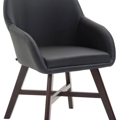 Agromastelli Bezoekersstoel Kunstleer Zwart 10x55cm