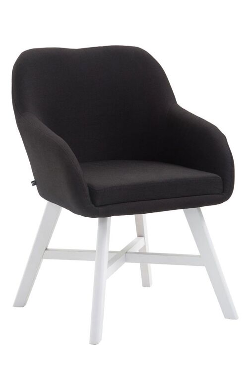 Badiavecchia Bezoekersstoel Stof Zwart 10x55cm
