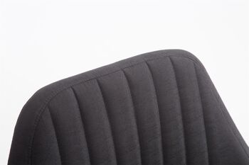 Bougainville Chaise visiteur Tissu Noir 10x58cm 8