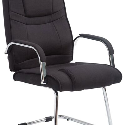 Buonacquisto Bezoekersstoel Stof Zwart 14x67cm