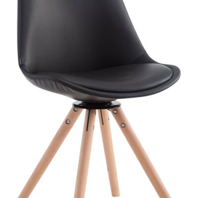 Campanarello Bezoekersstoel Kunstleer Zwart 6x56cm
