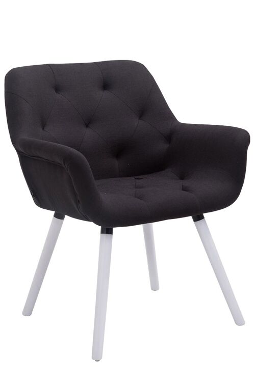 Campozillone Bezoekersstoel Stof Zwart 12x60cm