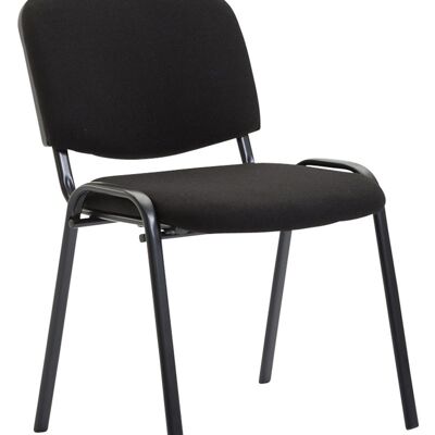 Casalanguida Bezoekersstoel Stof Zwart 4x53cm