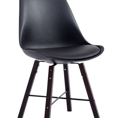 Casalciprano Bezoekersstoel Kunstleer Zwart 6x56cm
