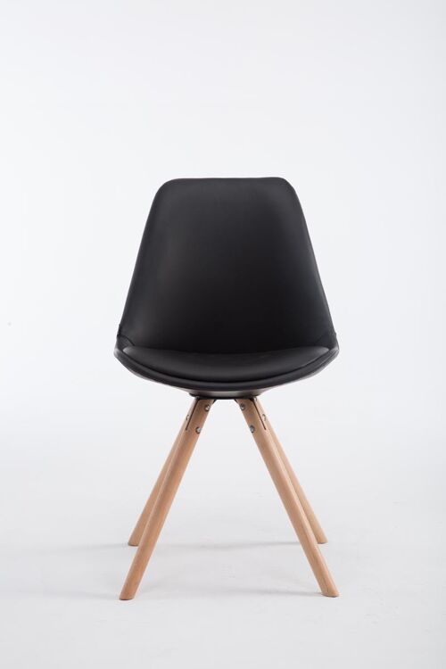 Casalmartino Bezoekersstoel Kunstleer Zwart 6x55.5cm