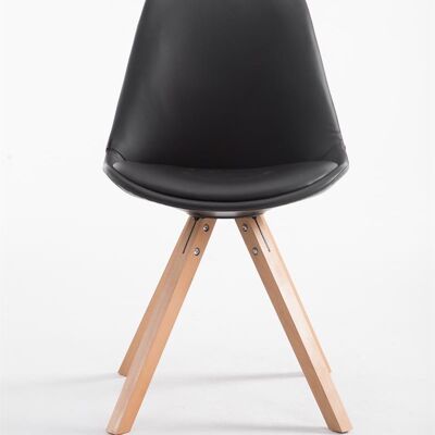 Casalvolante Bezoekersstoel Kunstleer Zwart 6x55.5cm