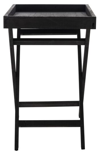 Castelromano Table d'appoint Noir 2x39cm 3