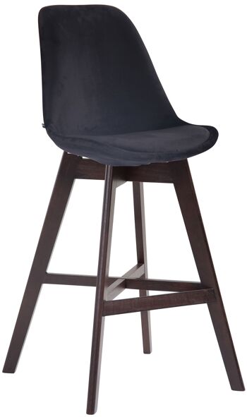 Chiavichetta Chaise de Bureau Velours Noir 6x56cm 1