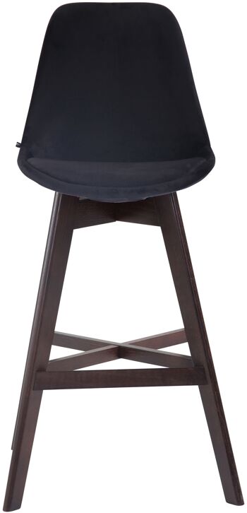 Chiavichetta Chaise de Bureau Velours Noir 6x56cm 2