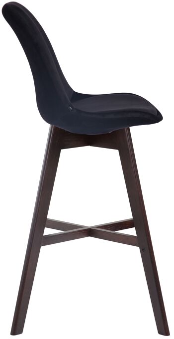 Chiavichetta Chaise de Bureau Velours Noir 6x56cm 3