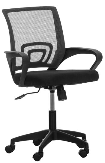 Colledimezzo Chaise de Bureau Microfibre Noir 8x50cm 1