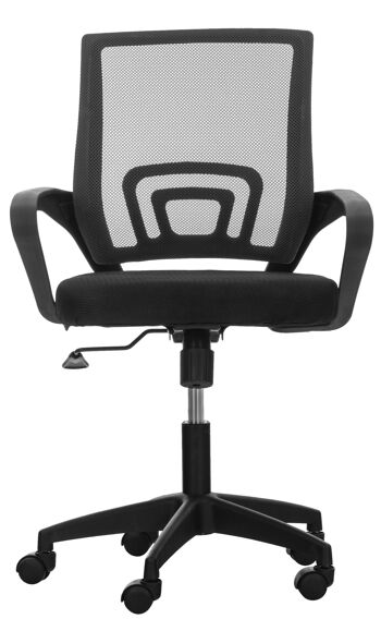 Colledimezzo Chaise de Bureau Microfibre Noir 8x50cm 2