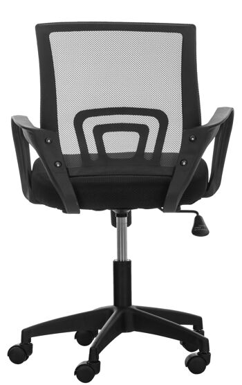 Colledimezzo Chaise de Bureau Microfibre Noir 8x50cm 5