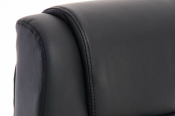 Collenocello Chaise de Bureau Simili Cuir Noir 17x65cm 5