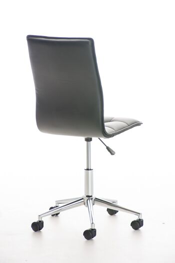 Collevalenza Chaise de Bureau Cuir Artificiel Noir 9x57cm 4