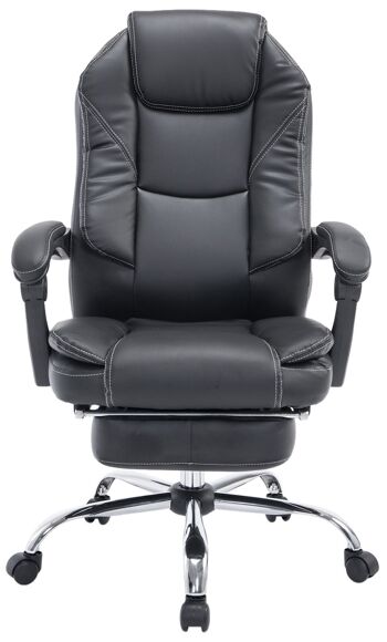 Cornacchiano Chaise de Bureau Simili Cuir Noir 17x64cm 2