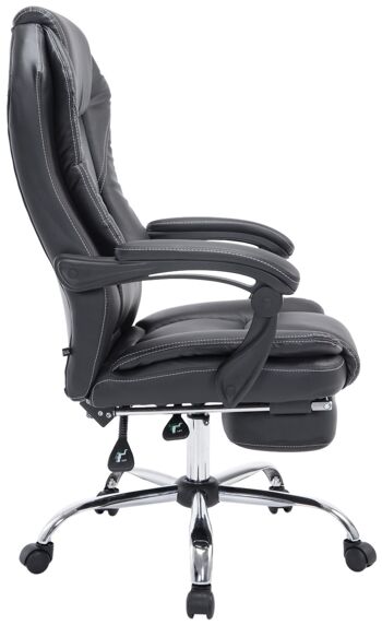 Cornacchiano Chaise de Bureau Simili Cuir Noir 17x64cm 3