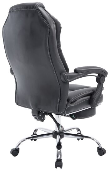Cornacchiano Chaise de Bureau Simili Cuir Noir 17x64cm 4