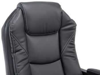 Cornacchiano Chaise de Bureau Simili Cuir Noir 17x64cm 5