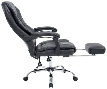 Cornacchiano Chaise de Bureau Simili Cuir Noir 17x64cm 7