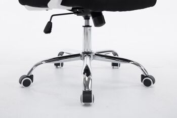 Cruillas-Cep Chaise de Bureau Microfibre Noir 11x56.5cm 8