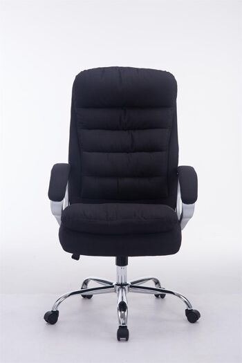 Fontanavazza Chaise de bureau Tissu Noir 16x77cm 1