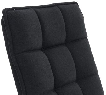 Galligianesi Chaise de bureau Tissu Noir 9x57cm 2