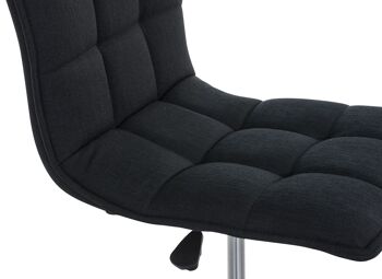 Galligianesi Chaise de bureau Tissu Noir 9x57cm 4