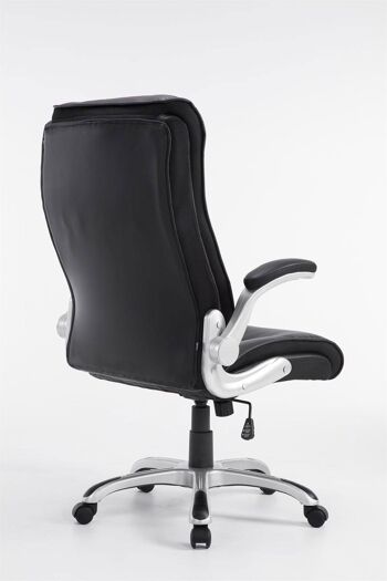 Giardinaccio Chaise de Bureau Simili Cuir Noir 16x76cm 4