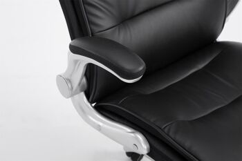 Giardinaccio Chaise de Bureau Simili Cuir Noir 16x76cm 8