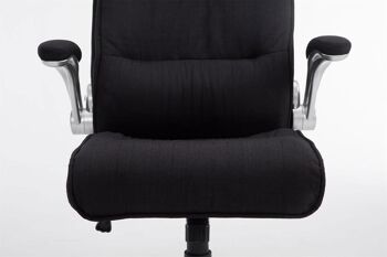 Chaise de bureau Gorgoglicino Tissu Noir 16x76cm 6