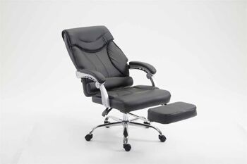 Grifi-P.I.P. Chaise de bureau Cuir artificiel Noir 21x68cm 4