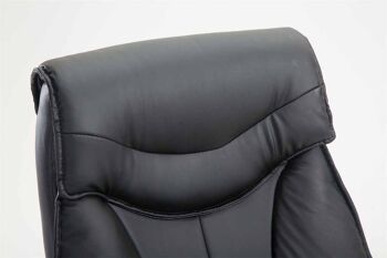 Grifi-P.I.P. Chaise de bureau Cuir artificiel Noir 21x68cm 5